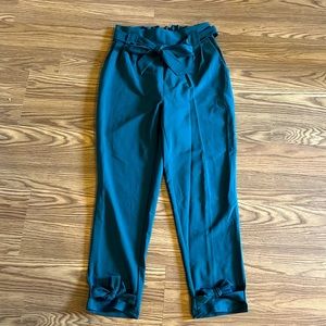 Grace Karin Paper bag Trousers with Bow Detail M